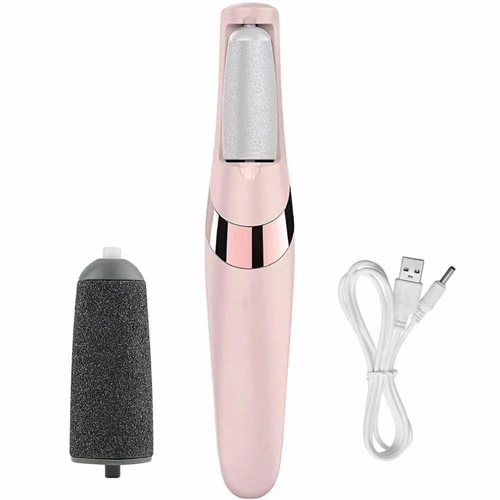 callus remover for feet dead skin remover pedicure tools Callus Remover Hard and Dead Skin Remover Electric Foot Callus Remover Rechargeable Pedicure Tool (Pink)